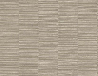 Beige Linen Industrial Grasscloth Stripe Commercial & Vinyl close-up.
