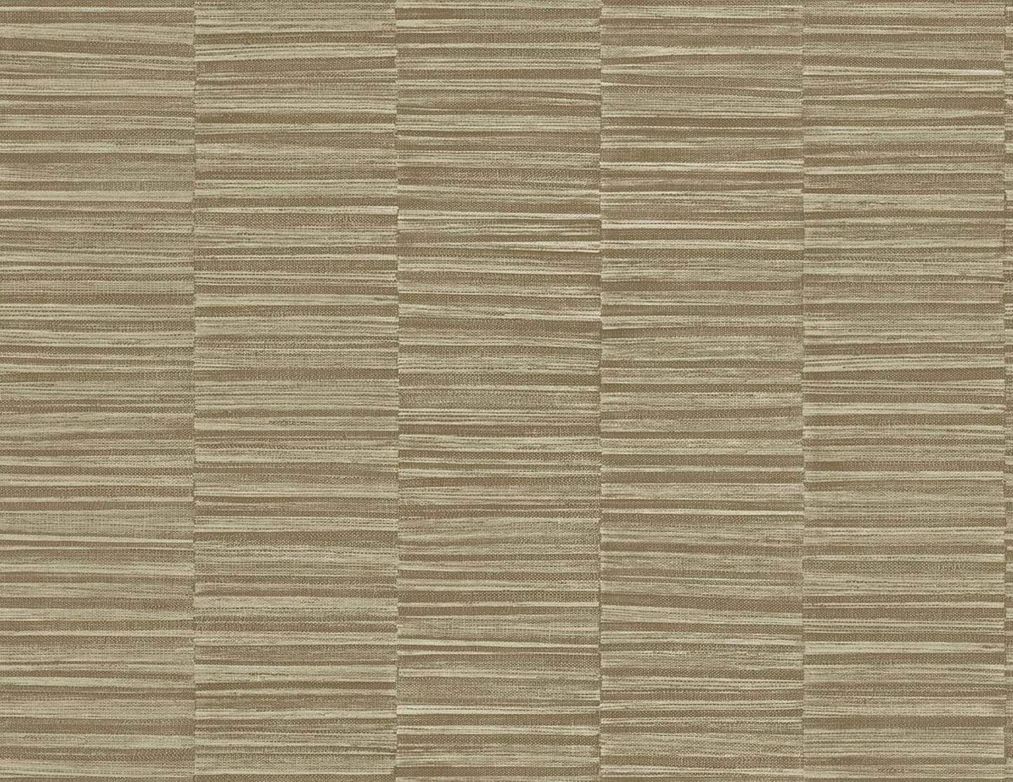 Tawny Brown Industrial Grasscloth Stripe Commercial & Vinyl close-up.
