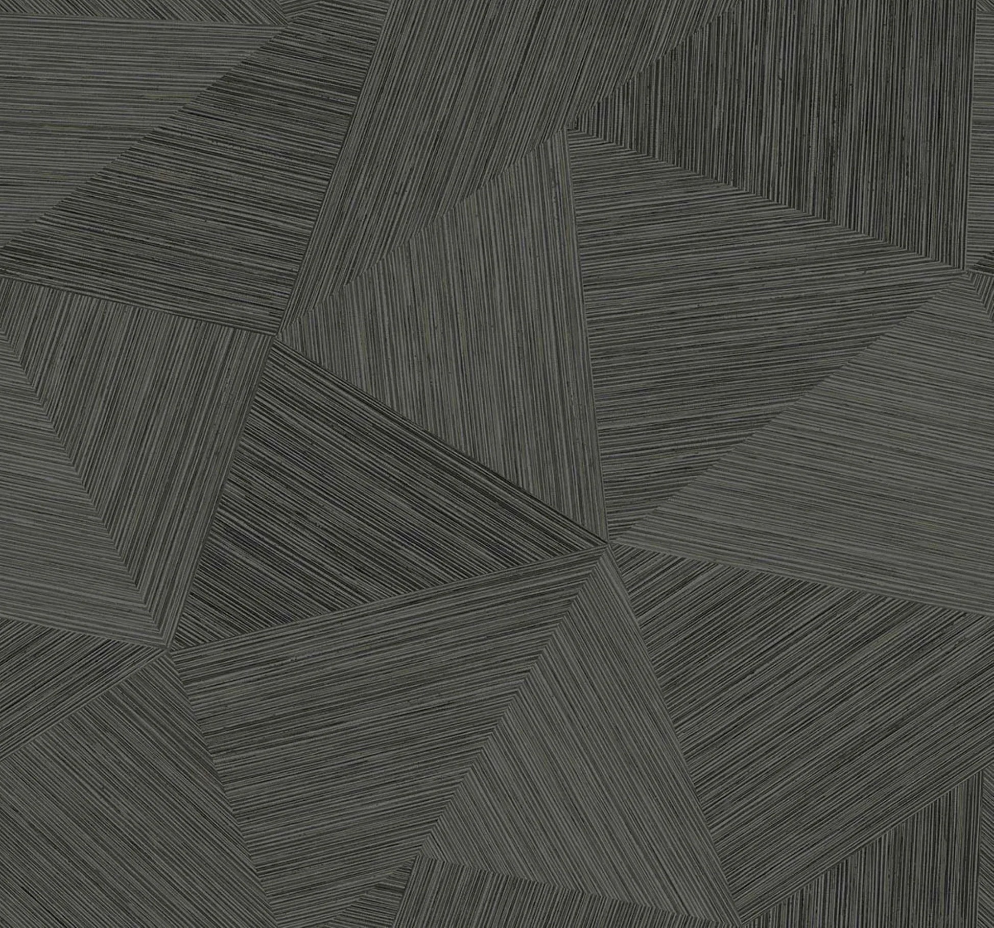 Charcoal Geometric Fibers Triangles Commercial & Vinyl close-up.