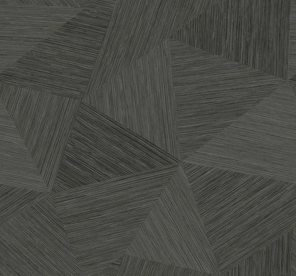 Charcoal Geometric Fibers Triangles Commercial & Vinyl close-up.