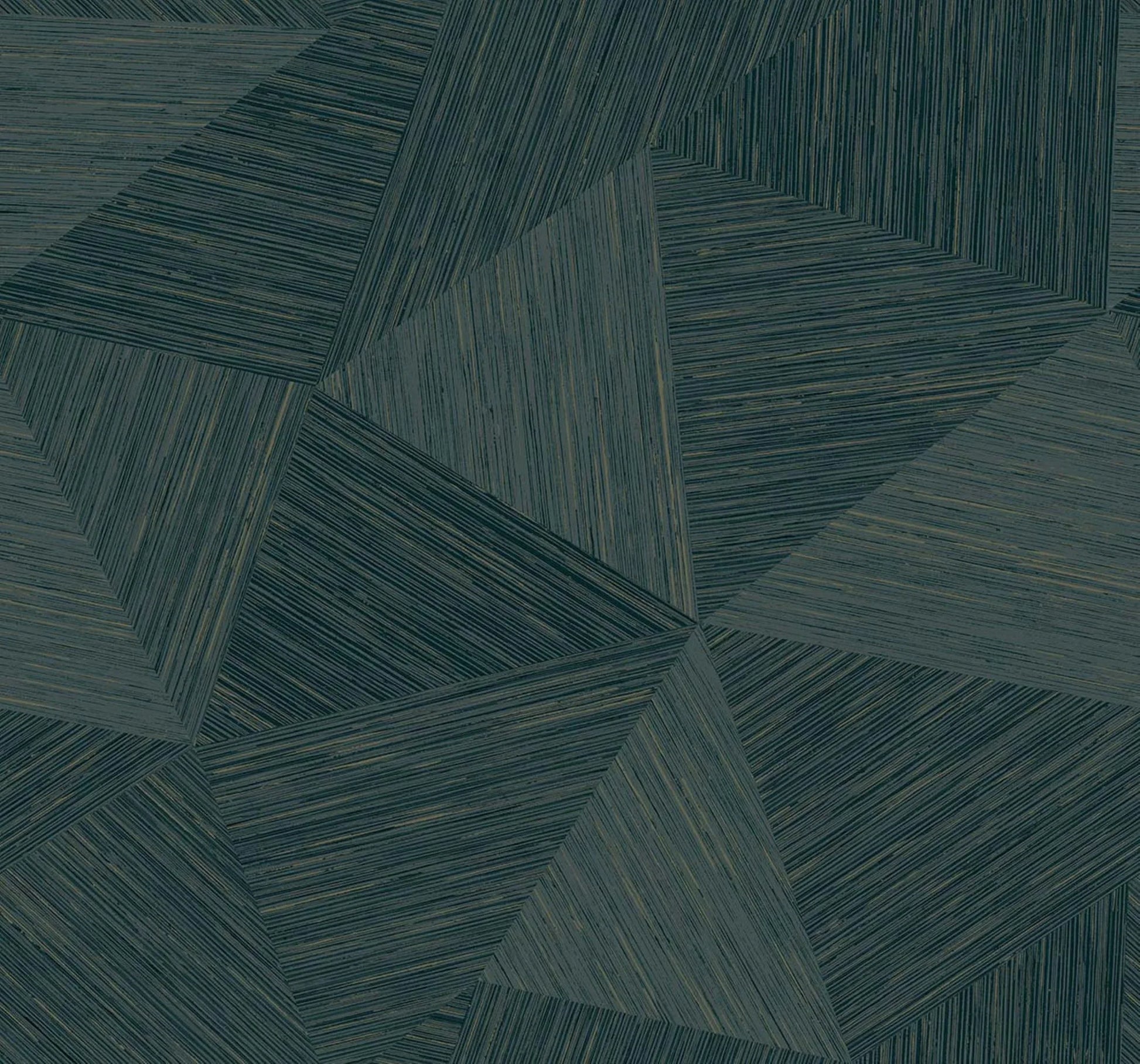 Jade Green Geometric Fibers Triangles Commercial & Vinyl close -up
