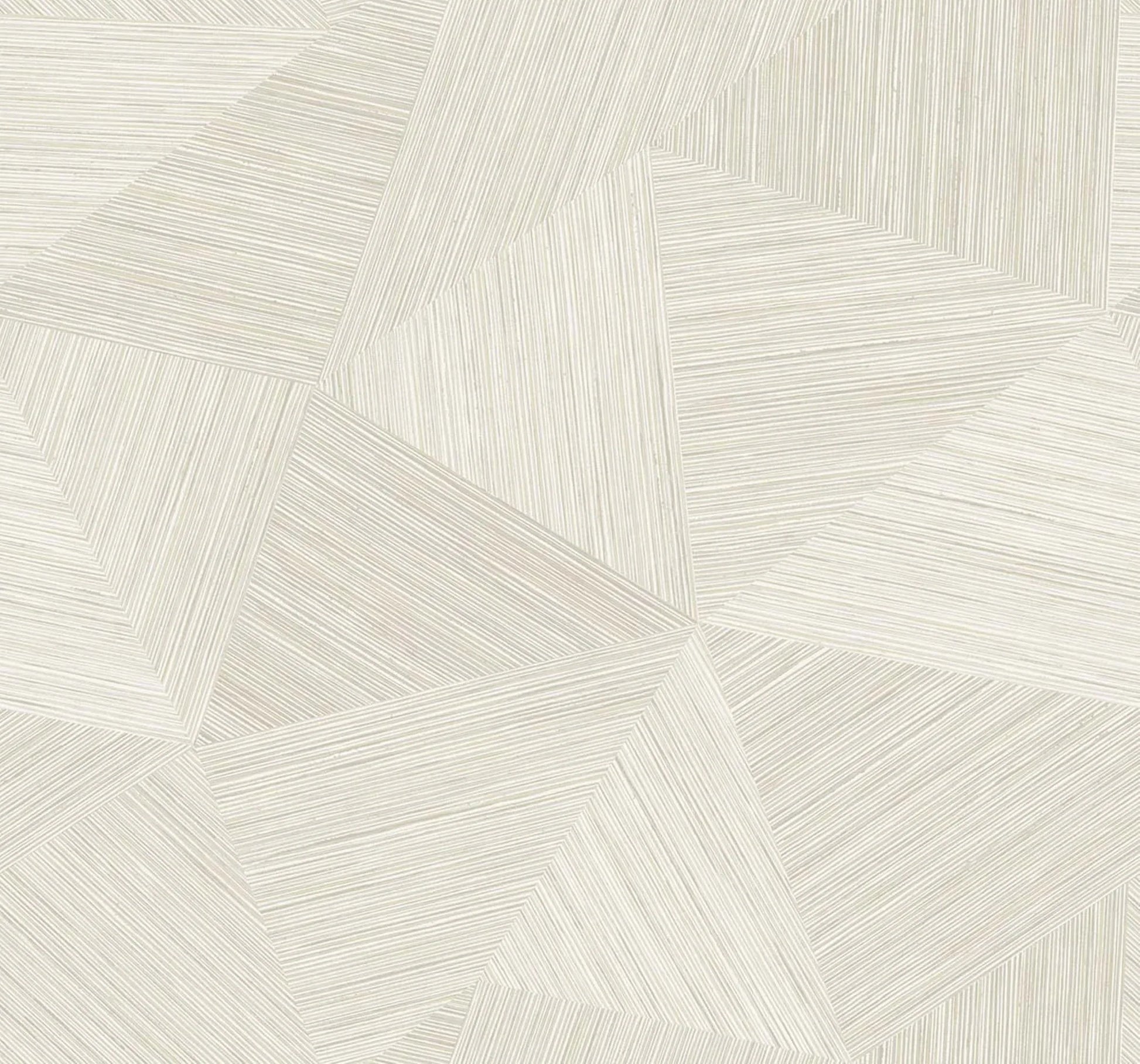 Beige Geometric Fibers Triangles Commercial & Vinyl close- up.
