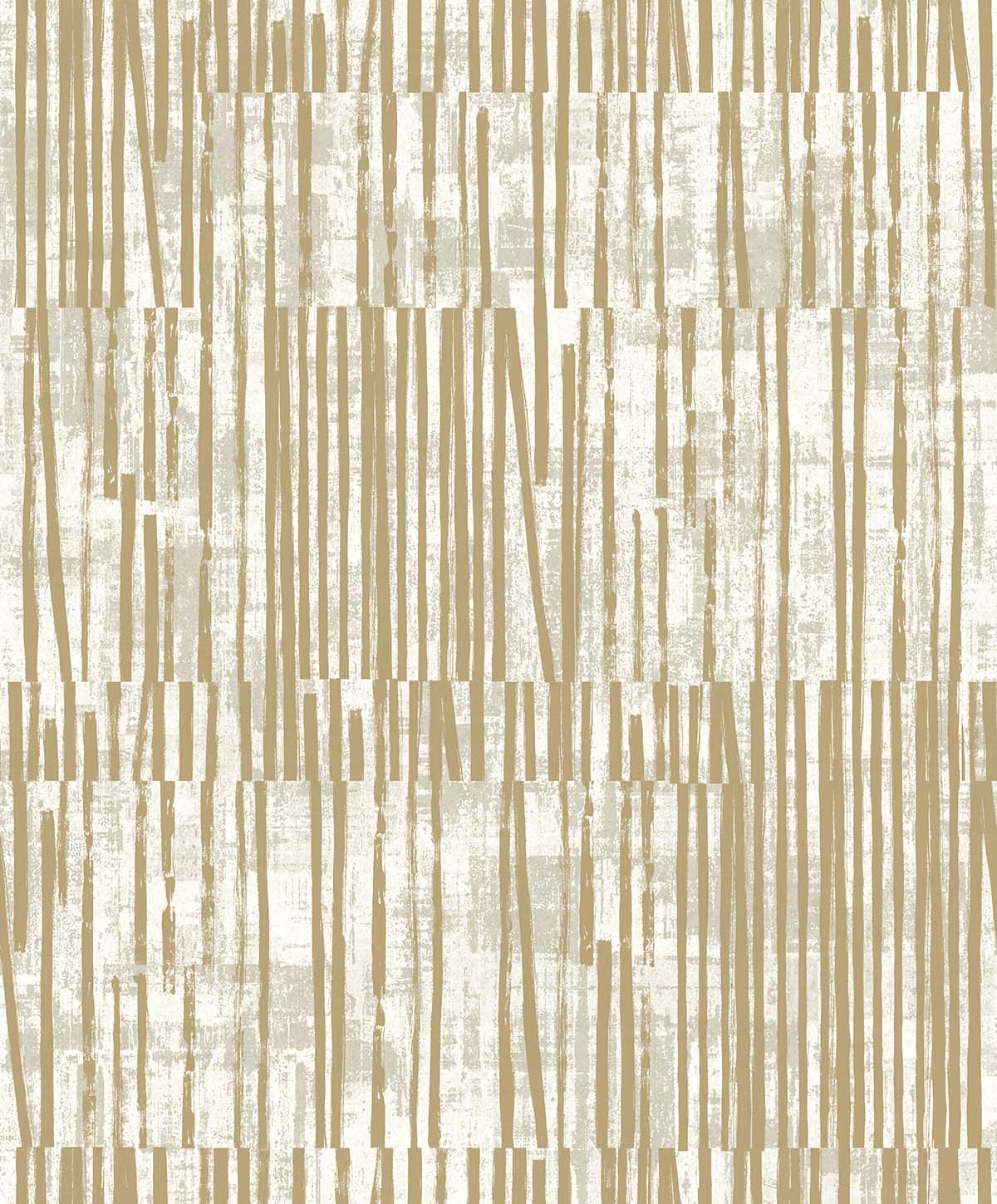 Abstract Vertical Stripes Wallpaper with beige and white lines on textured, off-white, washable non-woven backing.