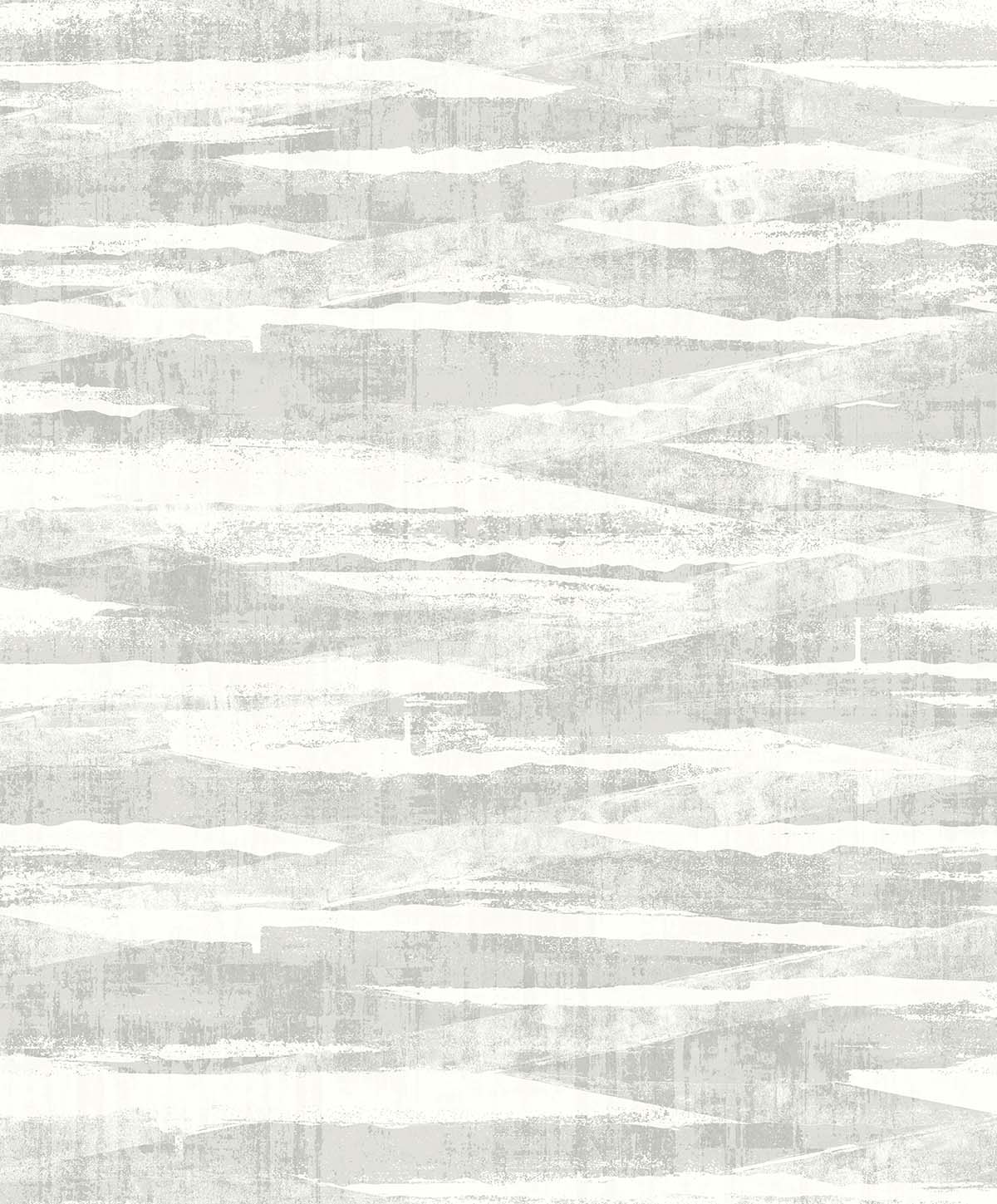 Stone Nebulite Wallpaper features an abstract gray and white pattern with horizontal brush-like lines for a timeless look.