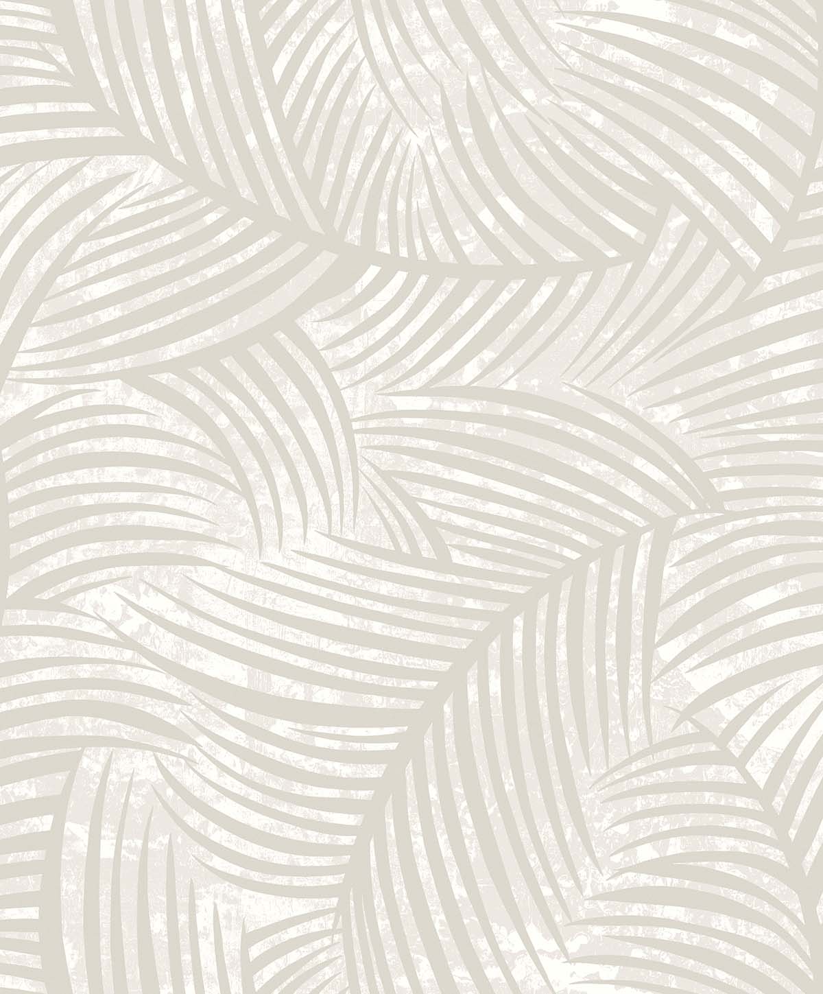 Palm Fronds Wallpaper features abstract beige and white lines, creating a tropical, palm leaf-inspired design.
