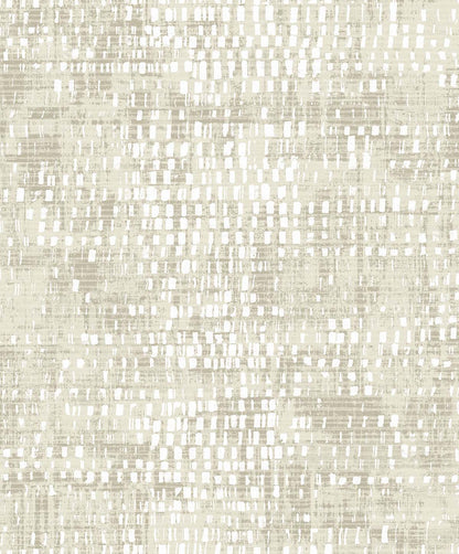 Dotted Wallpaper features a beige and white abstract grid pattern on a washable, textured background.