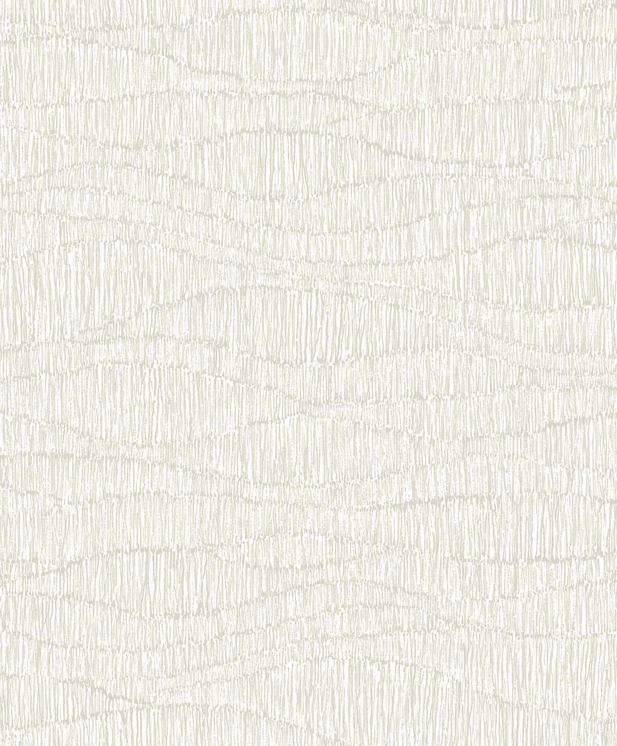 Wavy Wallpaper: Cream-colored, textured non-woven wallpaper with subtle wavy vertical lines for a fabric-like look.