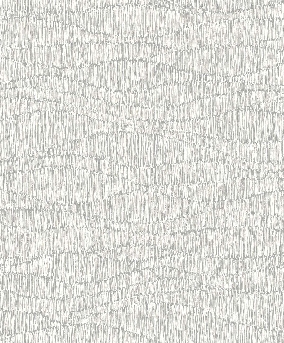 Wavy Wallpaper: white, textured non-woven wallpaper with irregular wavy lines in a subtle, abstract pattern.