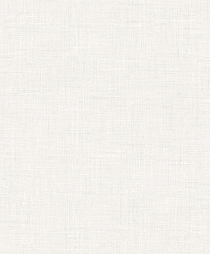 Faux Linen Wallpaper in light beige features a subtle woven crosshatch texture for a soft, natural look.