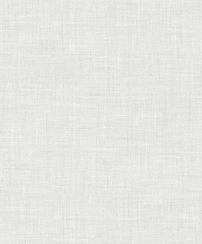 Faux Linen Wallpaper in light gray features a subtle woven texture, ideal for washable or neutral non-woven designs.