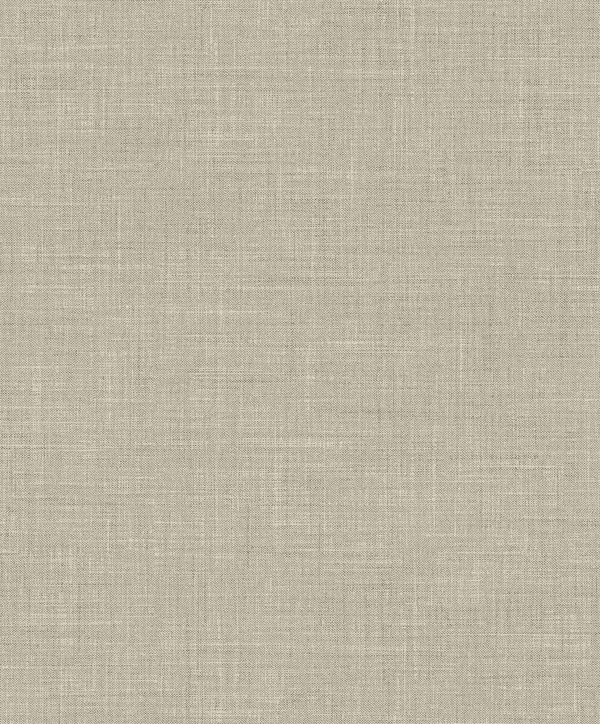 Faux Linen Wallpaper in light beige features a fine woven pattern, adding subtle linen-like texture to your space.