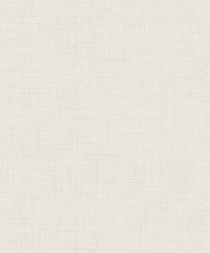 Faux Linen Wallpaper: light beige non-woven design with a subtle woven pattern and soft, natural lines.