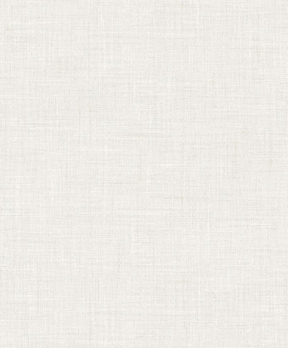 Faux Linen Wallpaper in light beige features a subtle woven pattern and a soft, natural look.