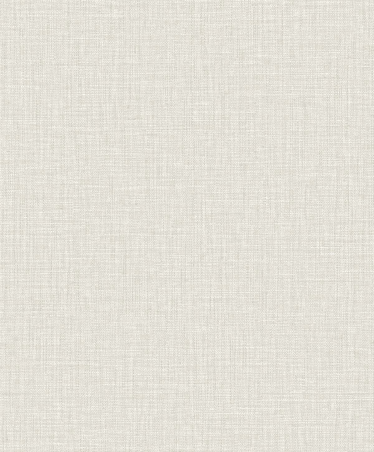 Pearly Linen Wallpaper features light gray fabric texture with a subtle woven pattern, ideal for washable designs.