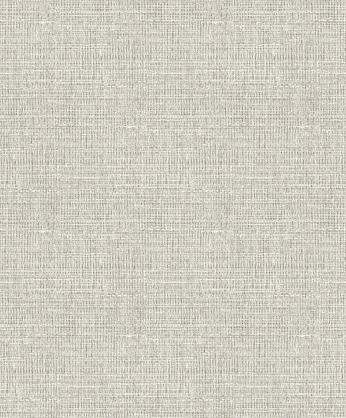 Woven Linen Effect Wallpaper: light gray with a subtle woven texture, perfect for soft, neutral backgrounds.