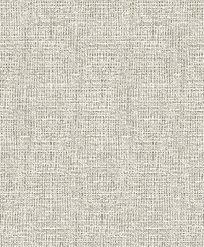 Woven Linen Effect Wallpaper: light gray with a subtle woven texture, perfect for soft, neutral backgrounds.