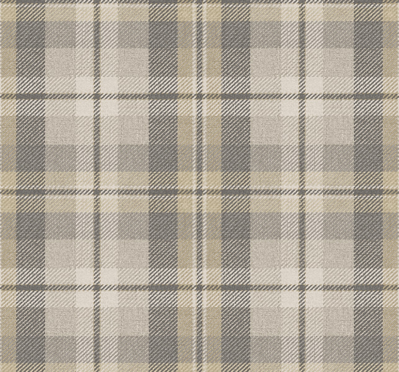 Light Gray Tailored Plaid Peel & Stick Casa Mia Wallcovering close-up.