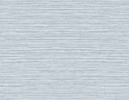 Light Blue Faux Sisal Peel & Stick Casa Mia Wallcovering close-up.