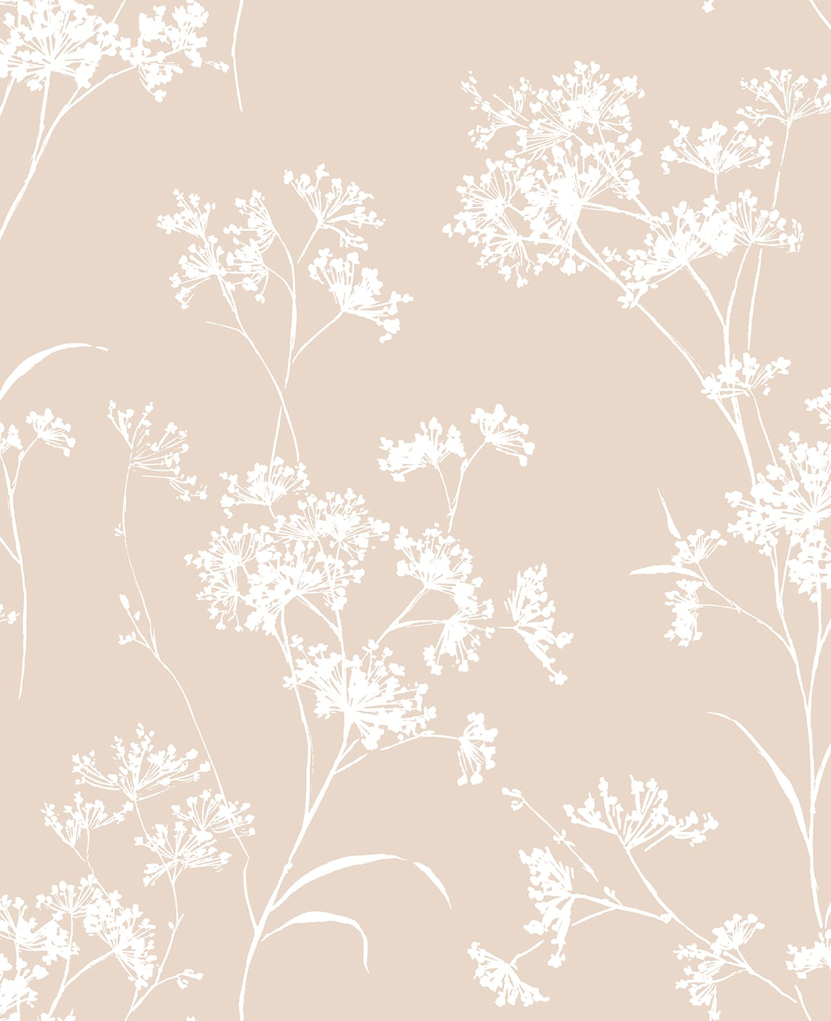 Pink Soft Scent Floral Peel & Stick Casa Mia Wallcovering close-up.