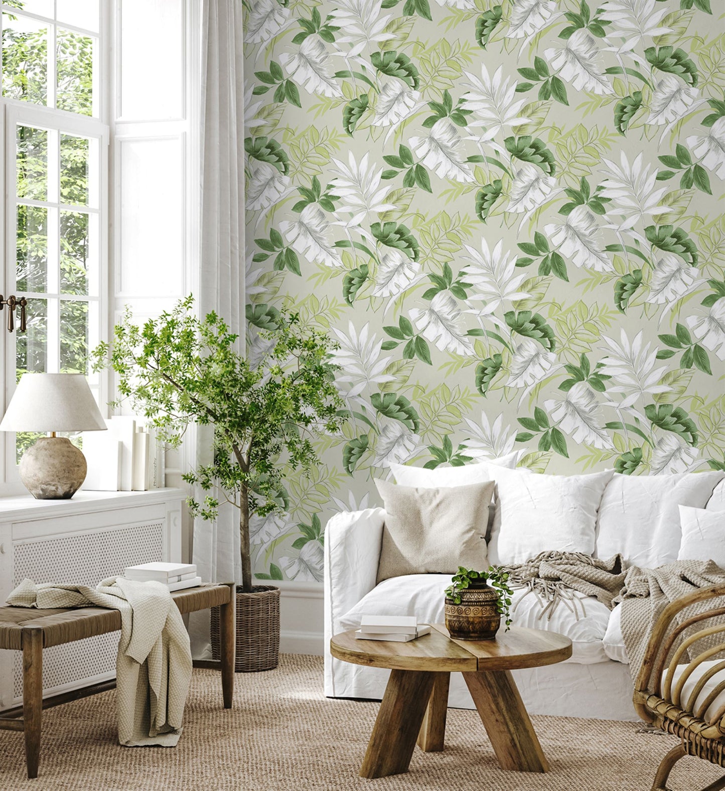 Tropical Leaves Peel & Stick
