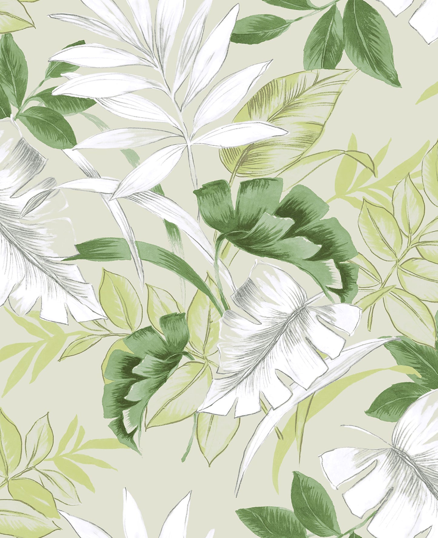 Tropical Leaves Peel & Stick