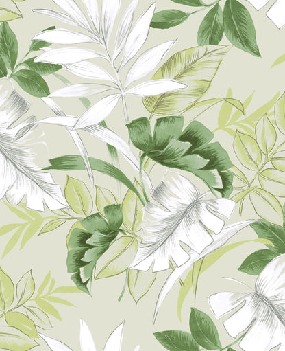 Tropical Leaves Peel & Stick