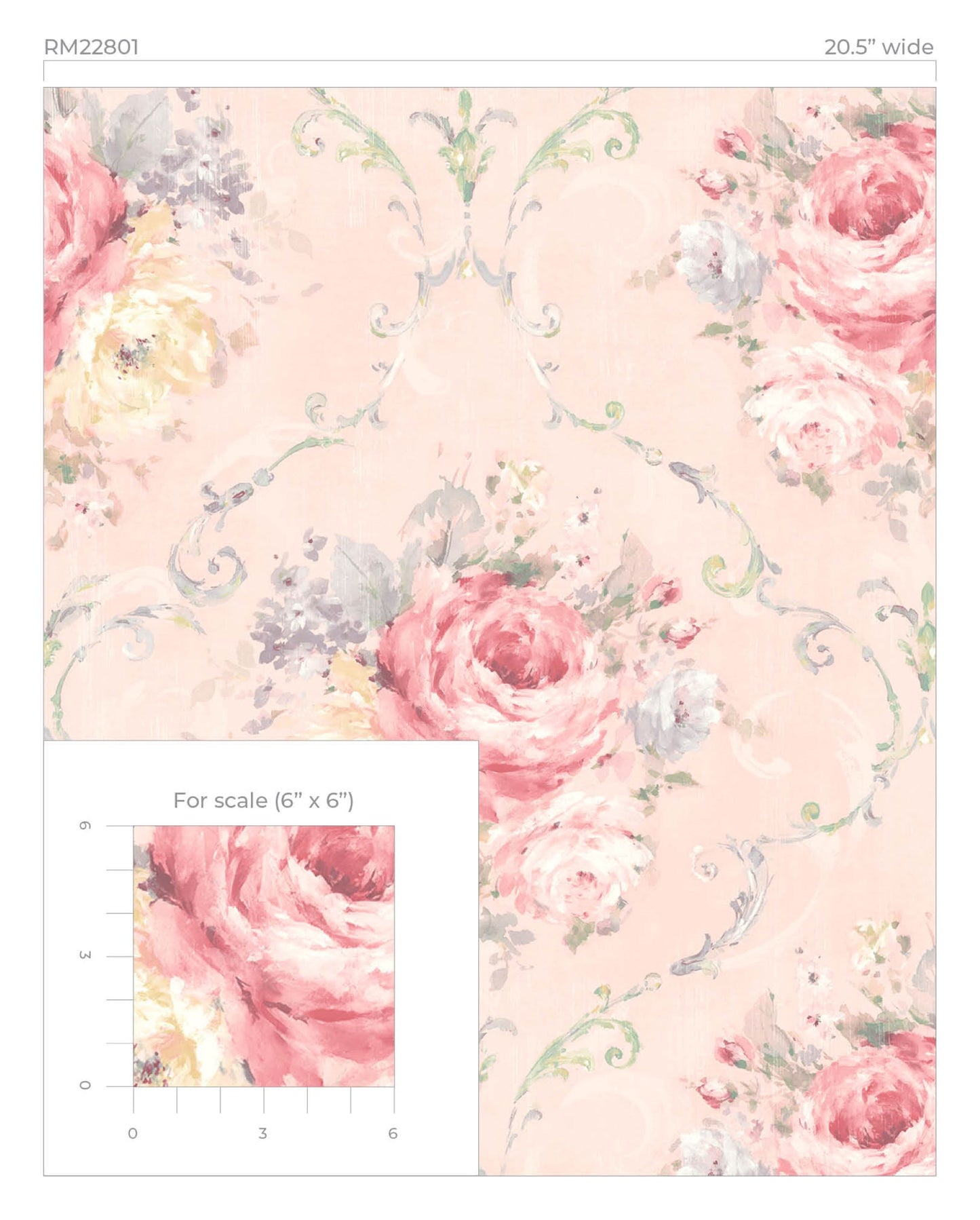 Framed Bouquet Peel & Stick
