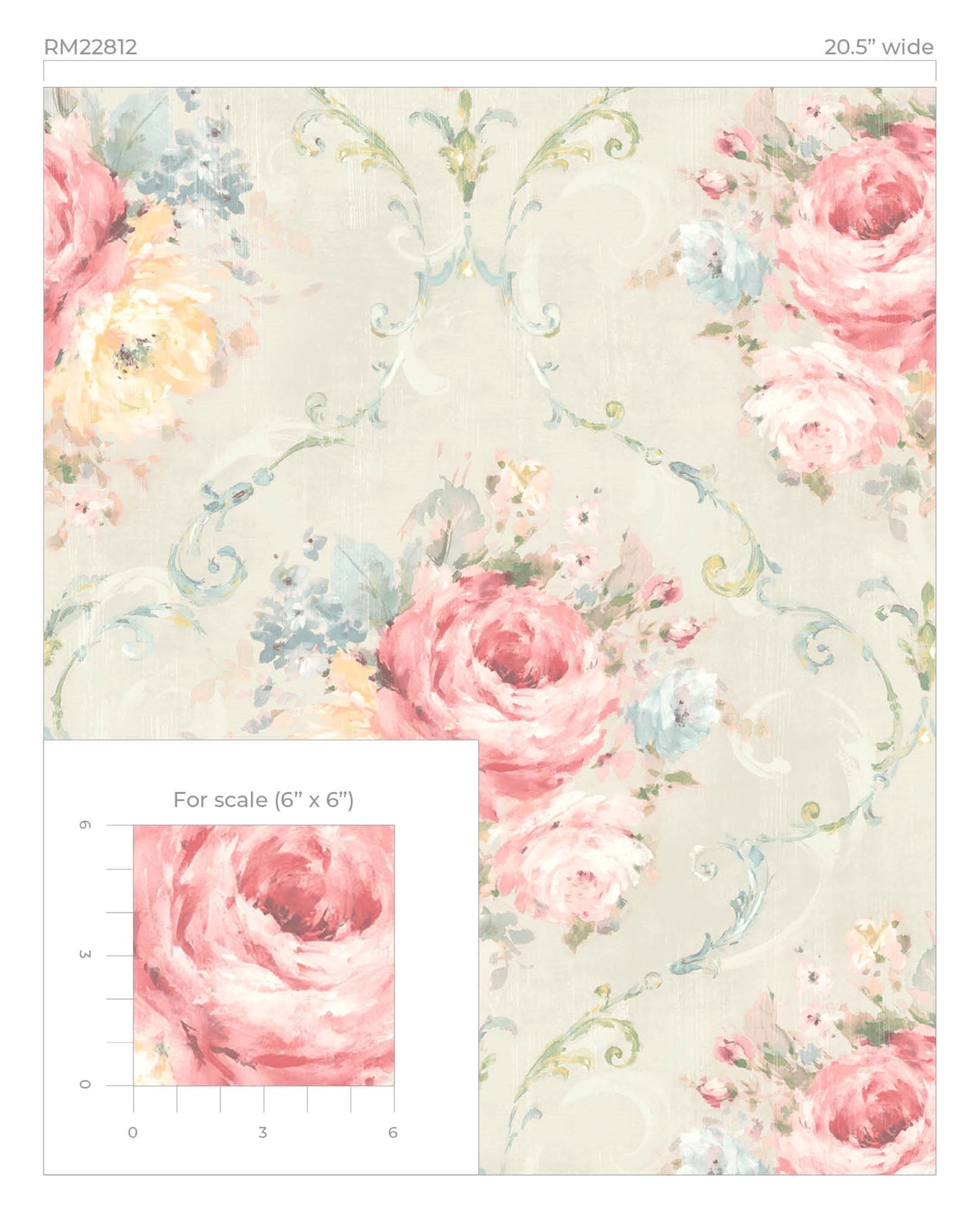 Framed Bouquet Peel & Stick