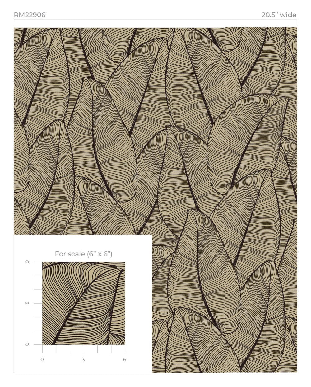 Modern Metallic Leaf Peel & Stick