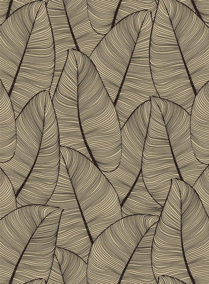Modern Metallic Leaf Peel & Stick