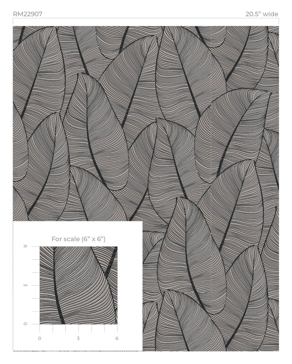 Modern Metallic Leaf Peel & Stick