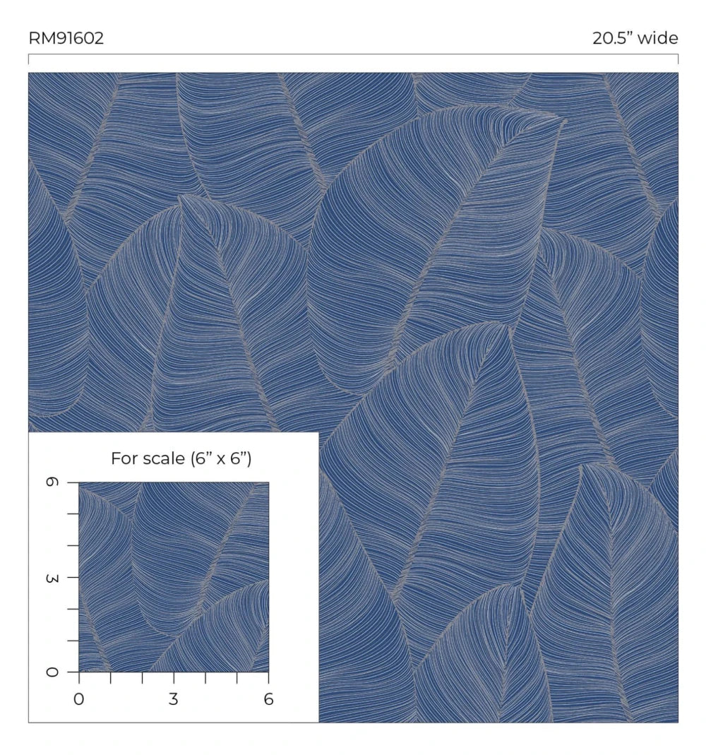 Metallic Leaf Wallpaper