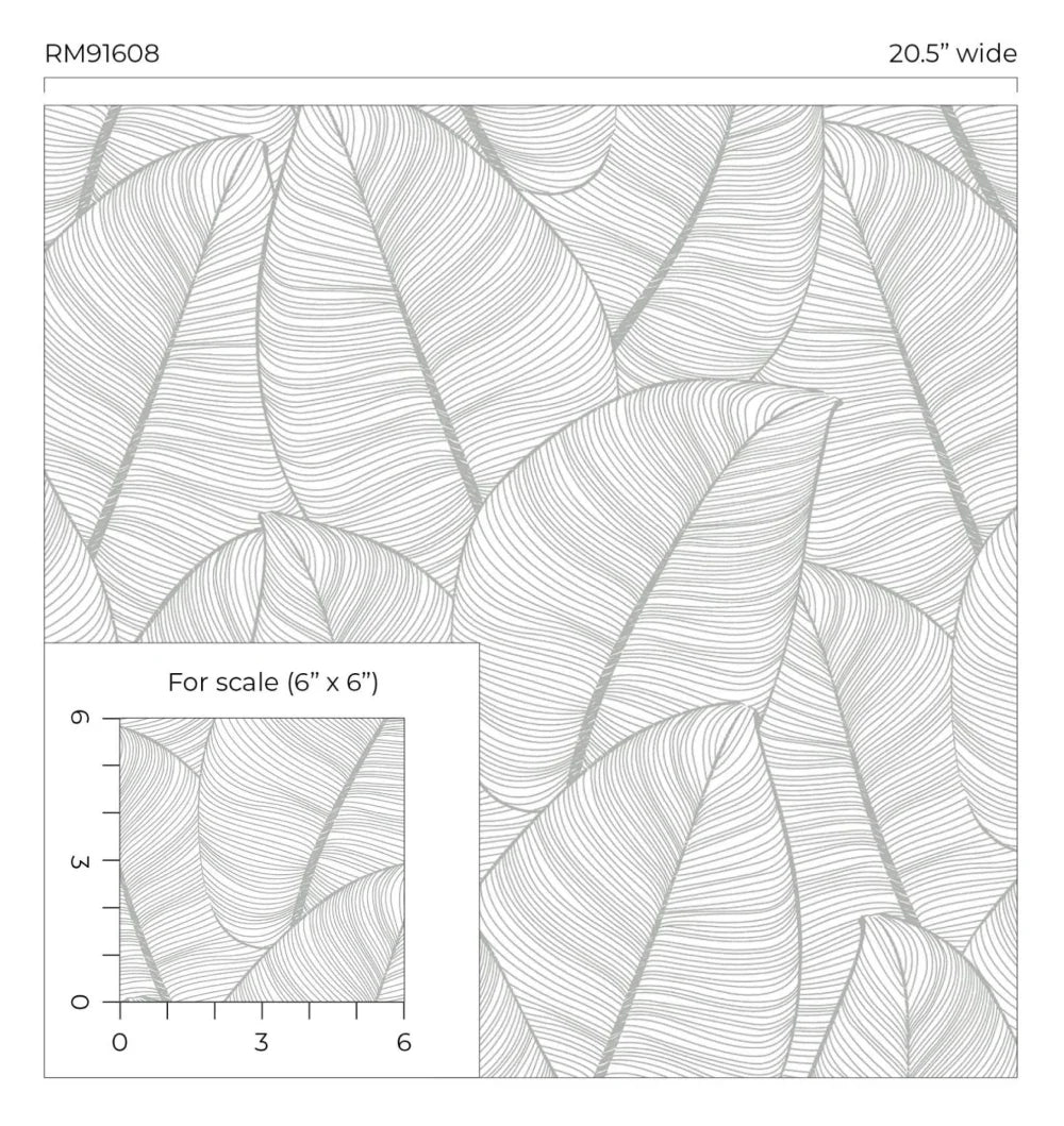 Metallic Leaf Wallpaper