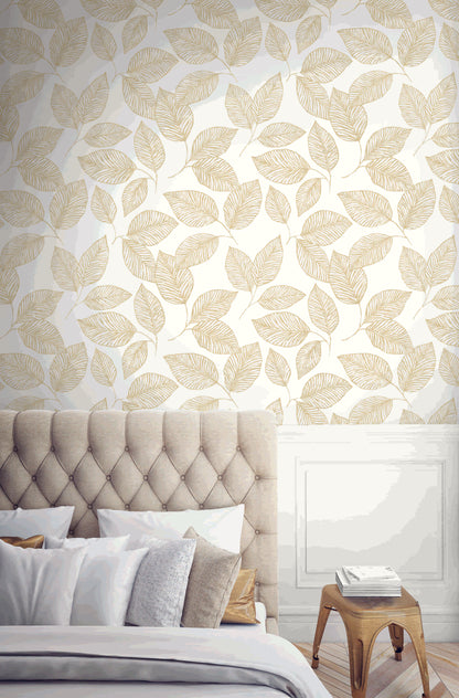 Stylized Foliage Wallpaper