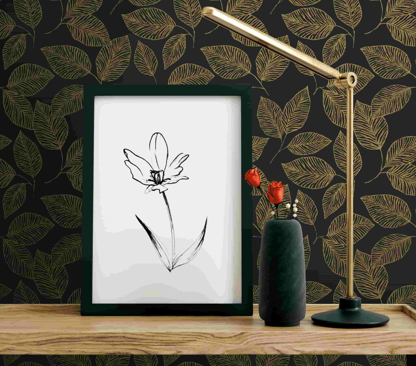 Stylized Foliage Wallpaper