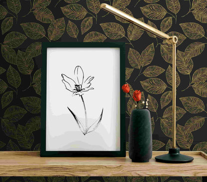 Stylized Foliage Wallpaper