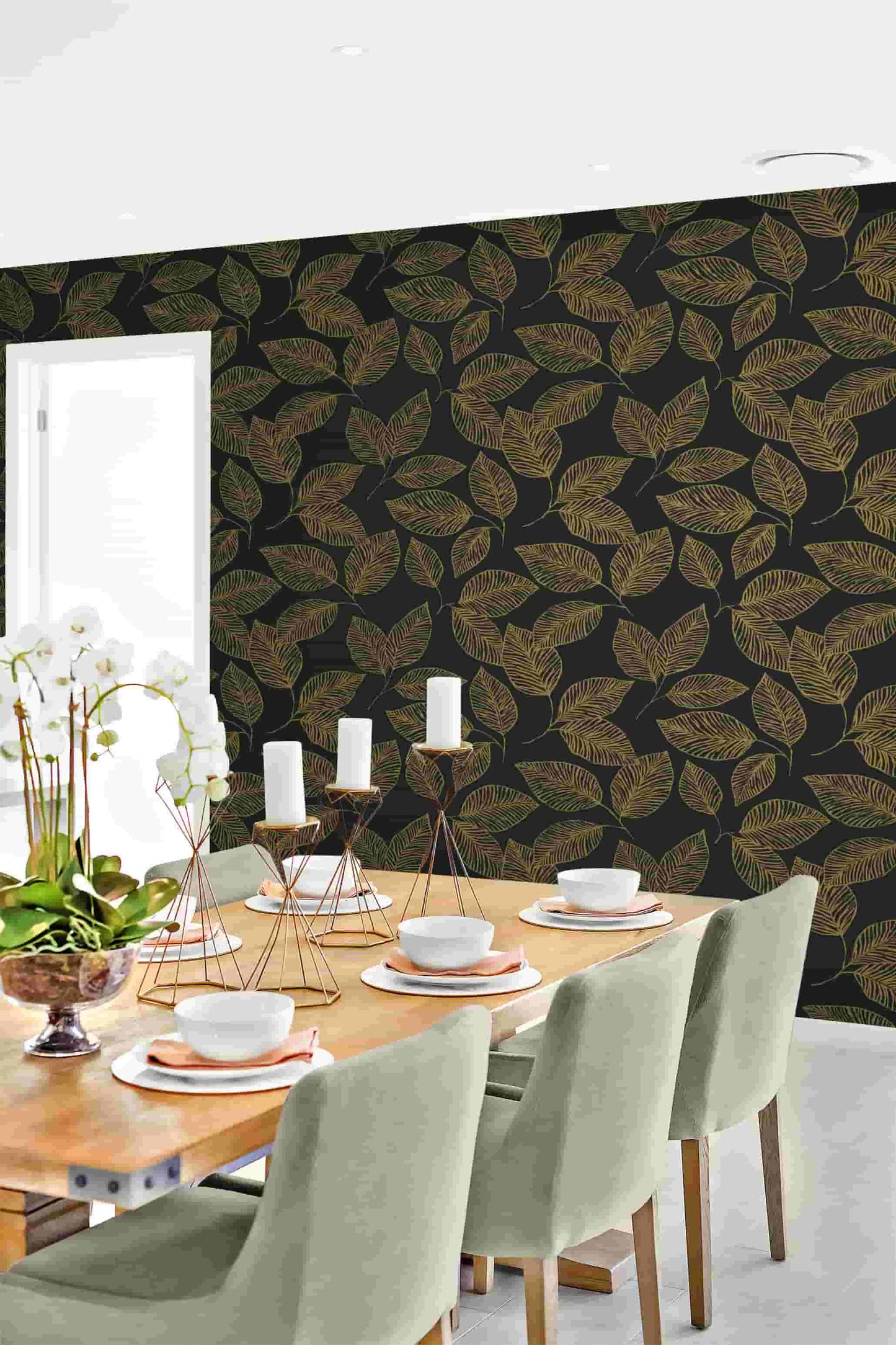 Stylized Foliage Wallpaper
