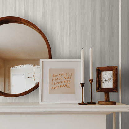 Strie Velvet Imitation Wallpaper