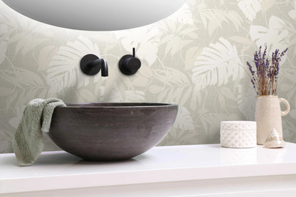 Rainforest Leaves Grasscloth & Naturals
