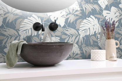 Rainforest Leaves Grasscloth & Naturals