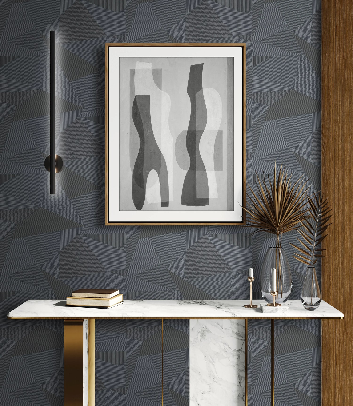 Geometric Triangles Wallpaper - Casa Mia Wallcovering
