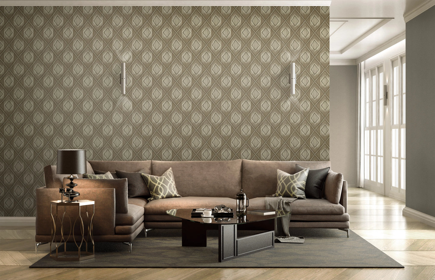 Ikat Texture Grasscloth & Naturals