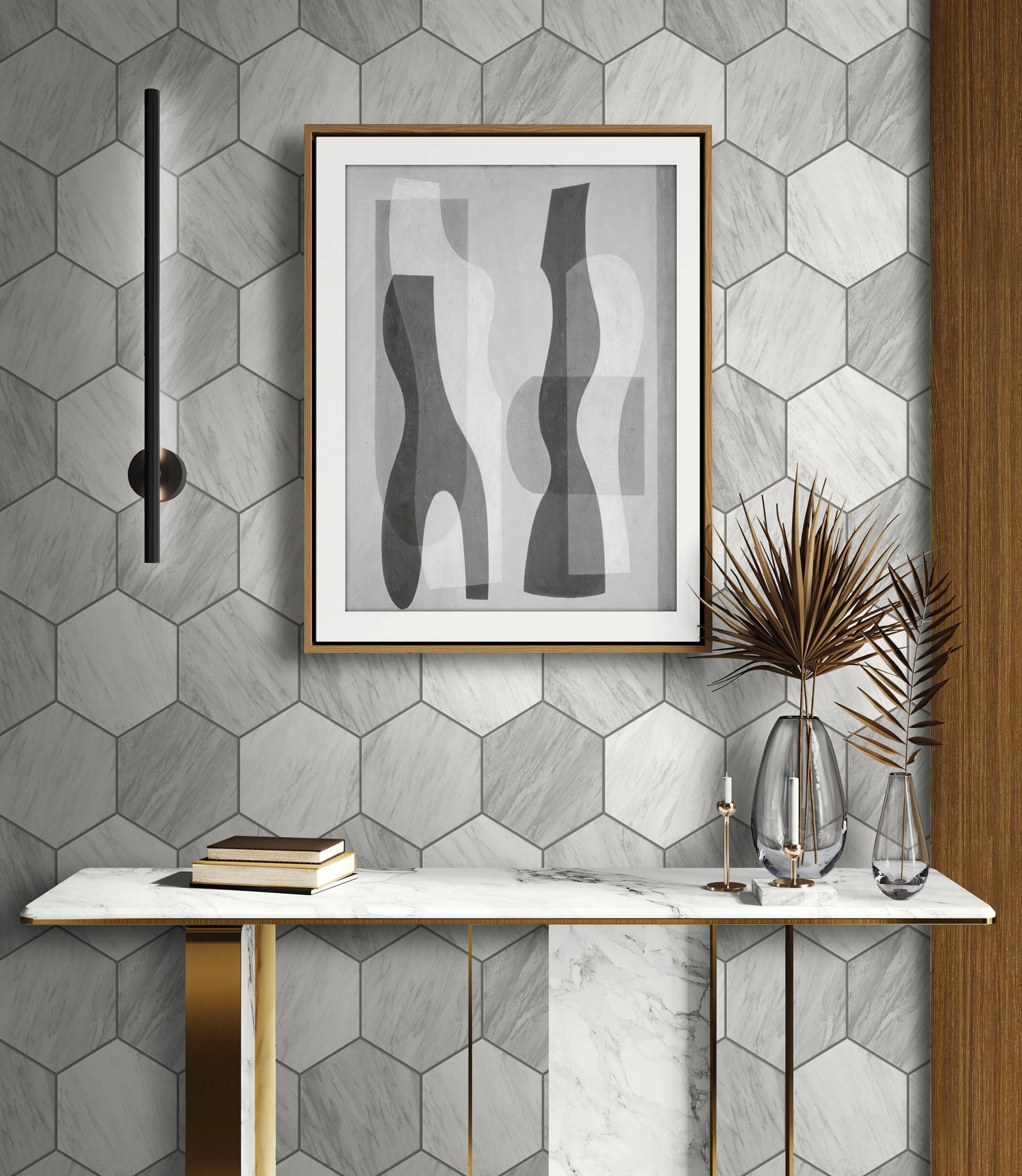 Hexagon Tiles Wallpaper