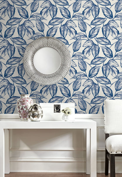 Sketched Leaves Wallpaper