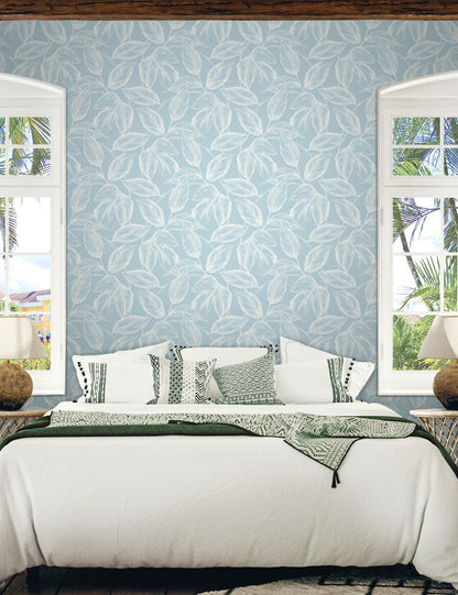Sketched Leaves Wallpaper