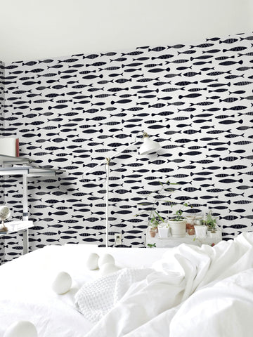 Painted Fish Wallpaper