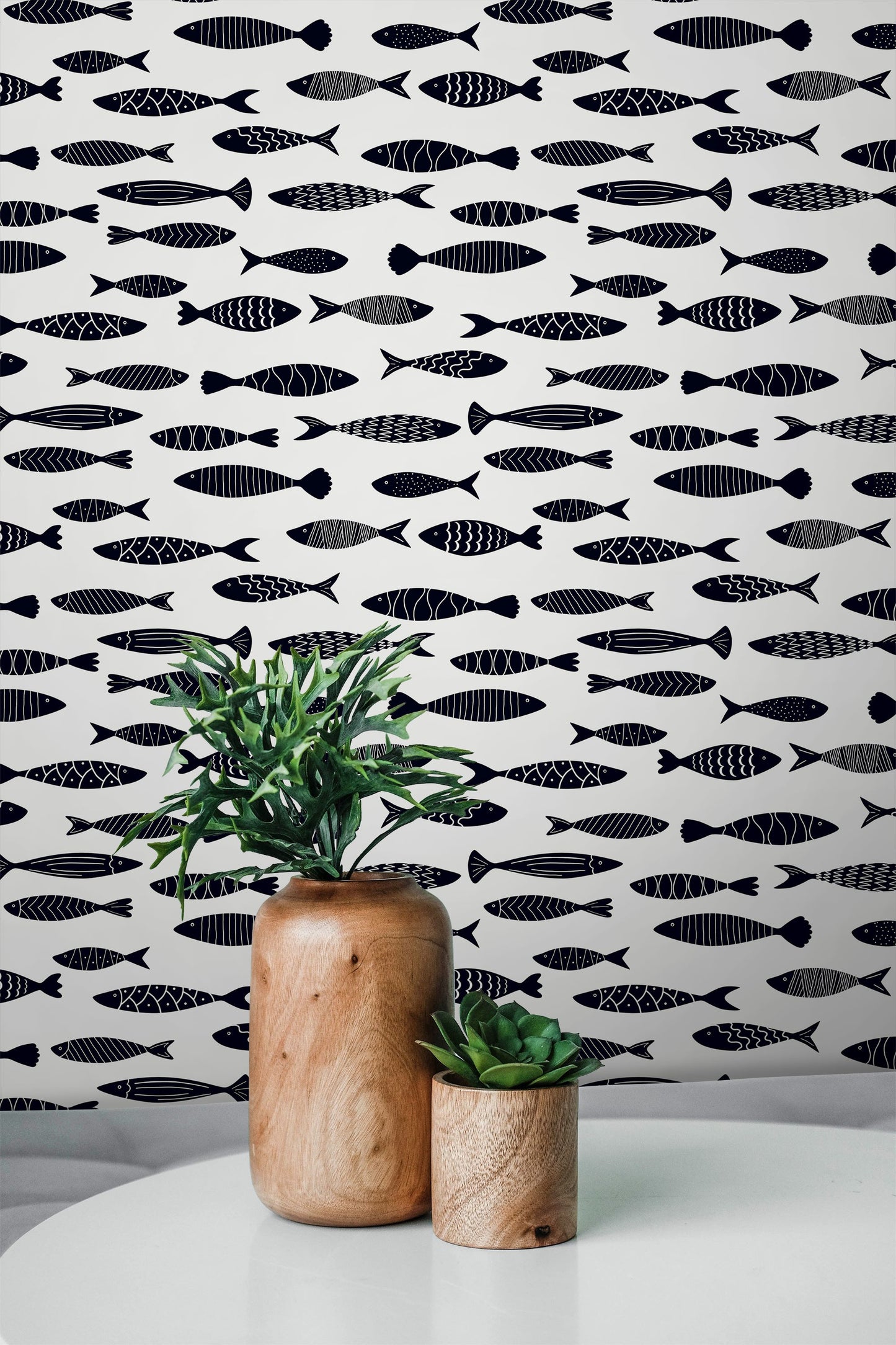 Painted Fish Wallpaper