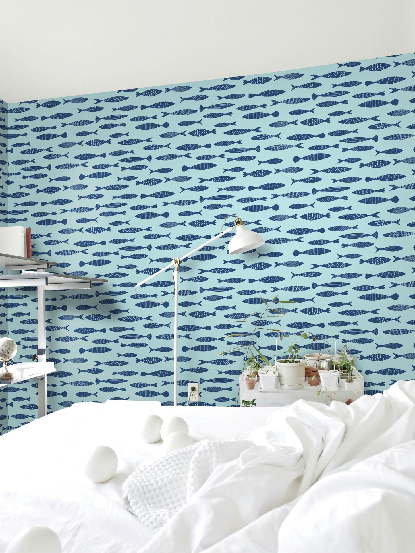 Painted Fish Wallpaper