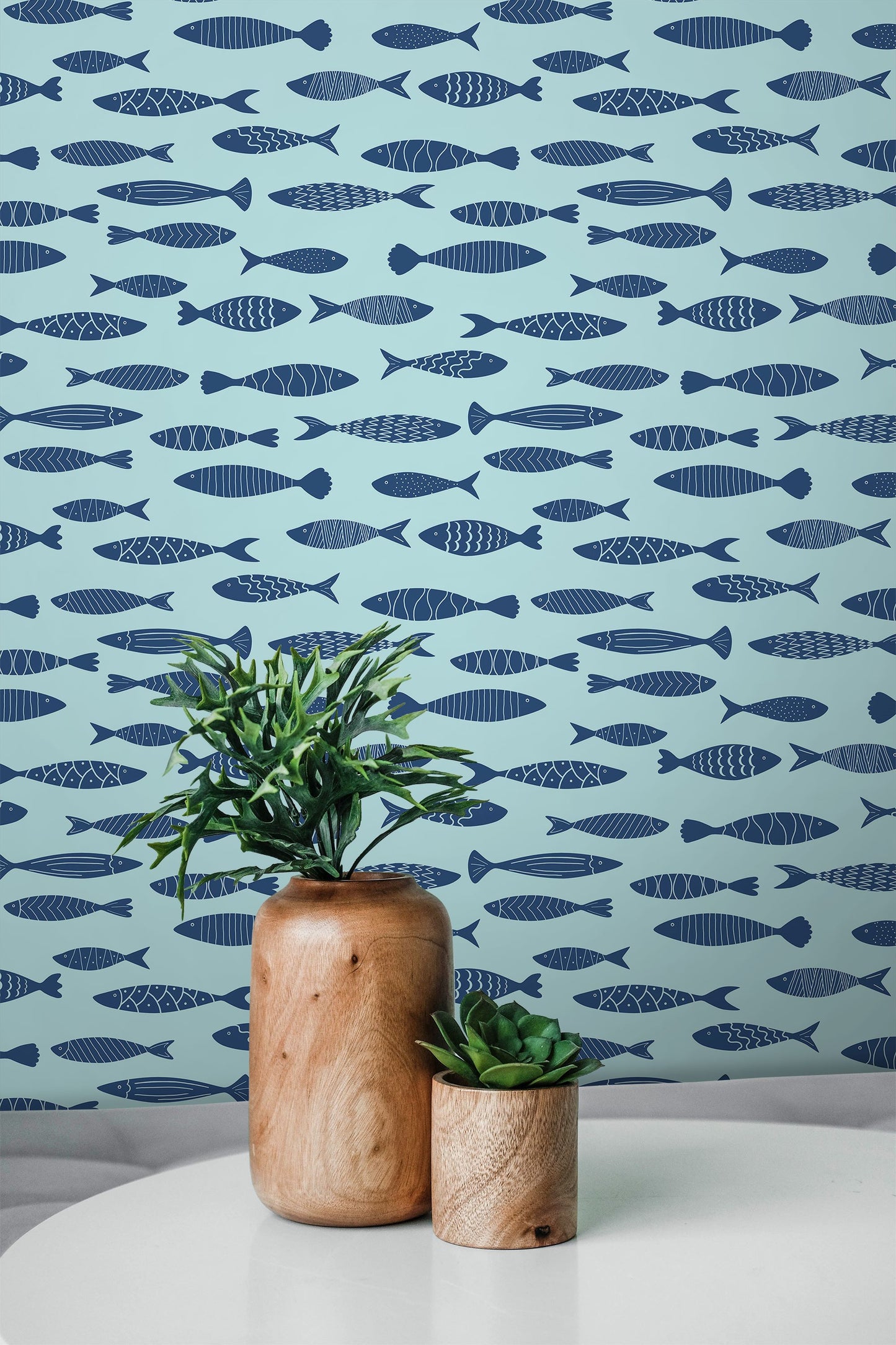 Painted Fish Wallpaper