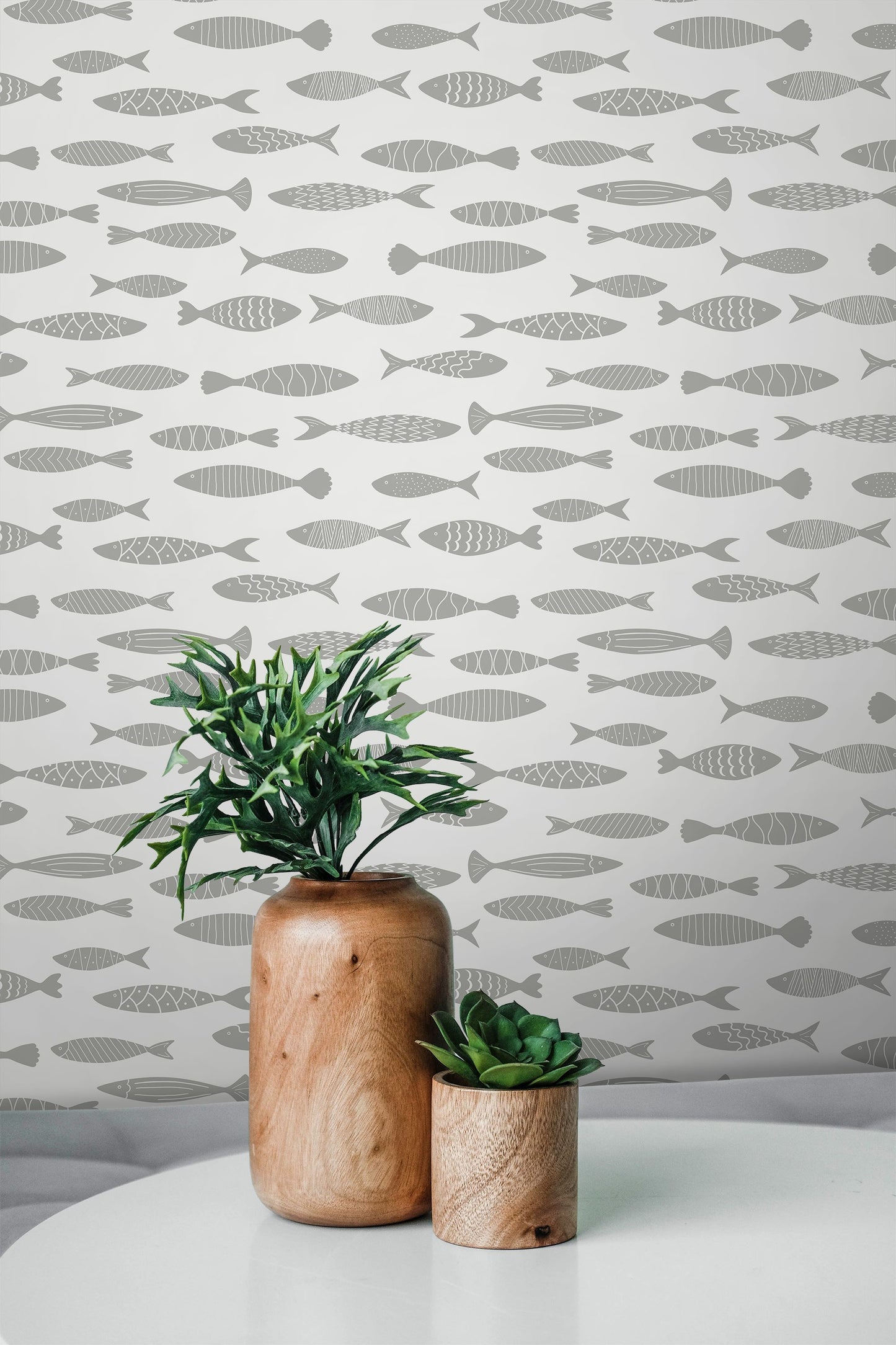 Painted Fish Wallpaper